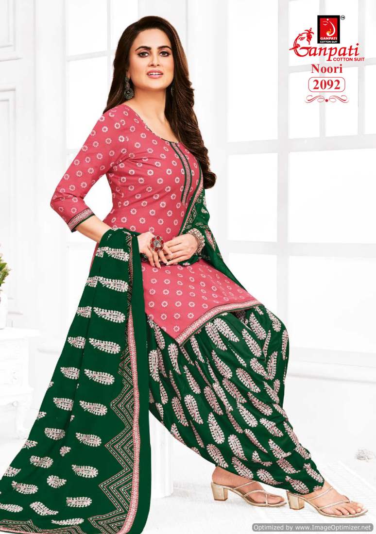 Noori Vol 9 By Ganpati Printed Cotton Dress Material Wholesale Clothing Distributors In India